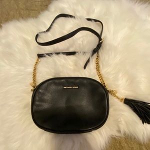 Black Round Michael Kors Cross Body Bag